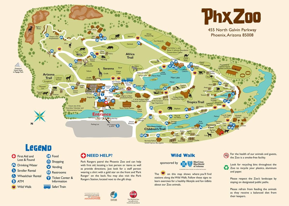 карта заапарк Фінікса